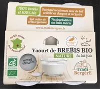 Sucre et nutriments contenus dans Tradi bergere