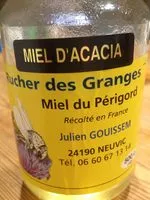 Sucre et nutriments contenus dans Rucher des granges