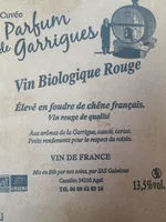 Sucre et nutriments contenus dans Parfum de garrigues