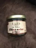 Suhkru kogus sees Tapenade noire Câpres & Anchois