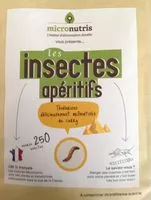 Quantité de sucre dans Insectes Apéritifs au Curry