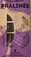 Quantité de sucre dans Pralinés dark chocolate