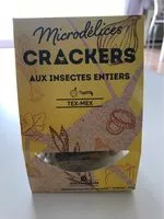 Quantité de sucre dans Crackers aux insectes entiers