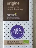 Sucre et nutriments contenus dans Onaturo