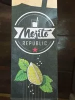 Sucre et nutriments contenus dans Mojito republic