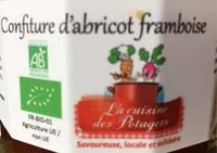 चीनी की मात्रा Confiture d'abricot framboise