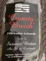 Sucre et nutriments contenus dans Crousty breizh