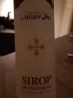 入っている砂糖の量 Sirop de chataigne