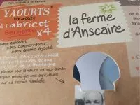 入っている砂糖の量 Yaourts brassés à l'abricot Bergeron