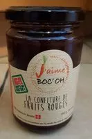 Sucre et nutriments contenus dans J-aime boc oh