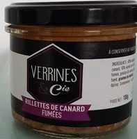 入っている砂糖の量 Rillettes de canard fumées