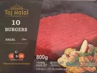 Sucre et nutriments contenus dans Taj halal