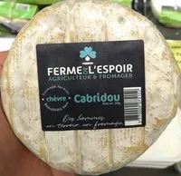 Quantité de sucre dans Cabridou