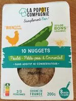 Quantité de sucre dans Nuggets Poulet Petit pois et Emmental