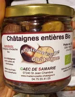 Jumlah gula yang masuk Châtaignes entières bio