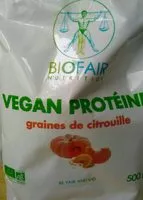 Quantité de sucre dans Vegan protéine graines de citrouille