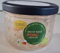 Suhkru kogus sees Petit salé aux lentilles