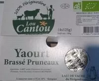 चीनी की मात्रा Yaourt Brassé Pruneaux