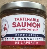 入っている砂糖の量 Tartinable Saumon & Saumon Fumé