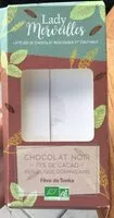 Quantité de sucre dans Chocolat noir