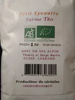 Quantité de sucre dans Petit épeautre farine T80