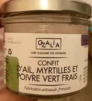 Quantité de sucre dans Confit d'ail, myrtilles et poivre vert frais