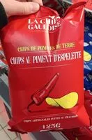 Quantité de sucre dans La chips gauloise chips piment d'Espelette