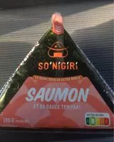 Sucre et nutriments contenus dans So nigiri