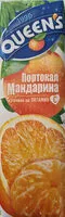 Количество сахара в Сок от портокал и мандарина