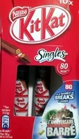 Sugar and nutrients in Kit kat singles