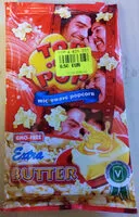 Suhkru kogus sees Microwave Popcorn Extra Butter