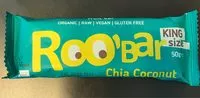 Sokerin määrä sisällä Roo'bar Chia Noix De Coco