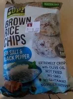 Sokerin määrä sisällä Brown rice chips salt pepper