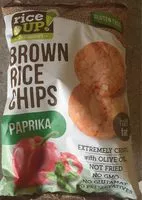Sokerin määrä sisällä Brown rice chips Paprika