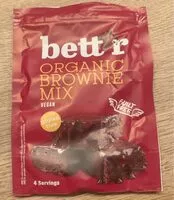 Sokerin määrä sisällä Organic brownie mix