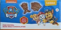 Jumlah gula yang masuk Mini milk chocolates paw patrol