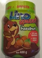 Cantidad de azúcar en Lino Spread Hazelnut