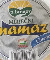 चीनी की मात्रा Mliječni namaz classic