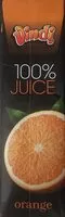 Jumlah gula yang masuk vindi 100% juice