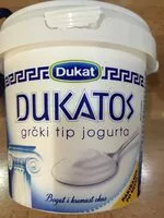 Amount of sugar in Dukatos grčki tip jogurta