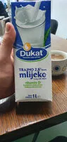 Amount of sugar in Trajno mlijeko