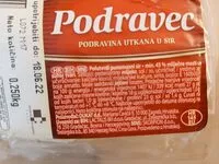 Amount of sugar in podravec