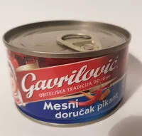 Zucker und Nährstoffe drin Gavrilovic