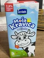 Sokerin määrä sisällä Moja Kravica Mlijeko 1L 2,8% Mliječne masti