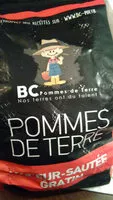 Suhkur ja toitained sees Bc pommes de terre