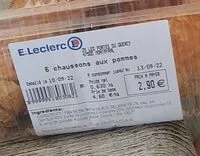Amount of sugar in 6 Chaussons aux pommes