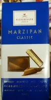 Zuckermenge drin Marzipan with milk chocolate