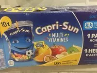 Sucre et nutriments contenus dans Capri sun