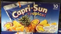 Jumlah gula yang masuk Capri-Sun Tropical