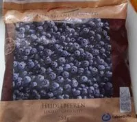 Sokerin määrä sisällä Heidelbeeren